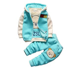 Conjunto Esportivo Bebê Natal | Roupa Outono/Inverno com Capuz 6M–4 Anos