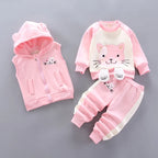 Conjunto Esportivo Bebê Natal | Roupa Outono/Inverno com Capuz 6M–4 Anos