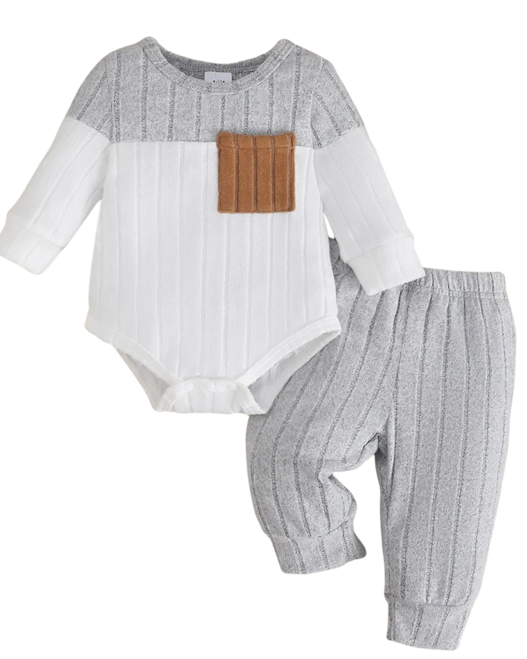 Kit 3 Peças Bebê Menino | Body + Calça + Gorro 0–18 Meses