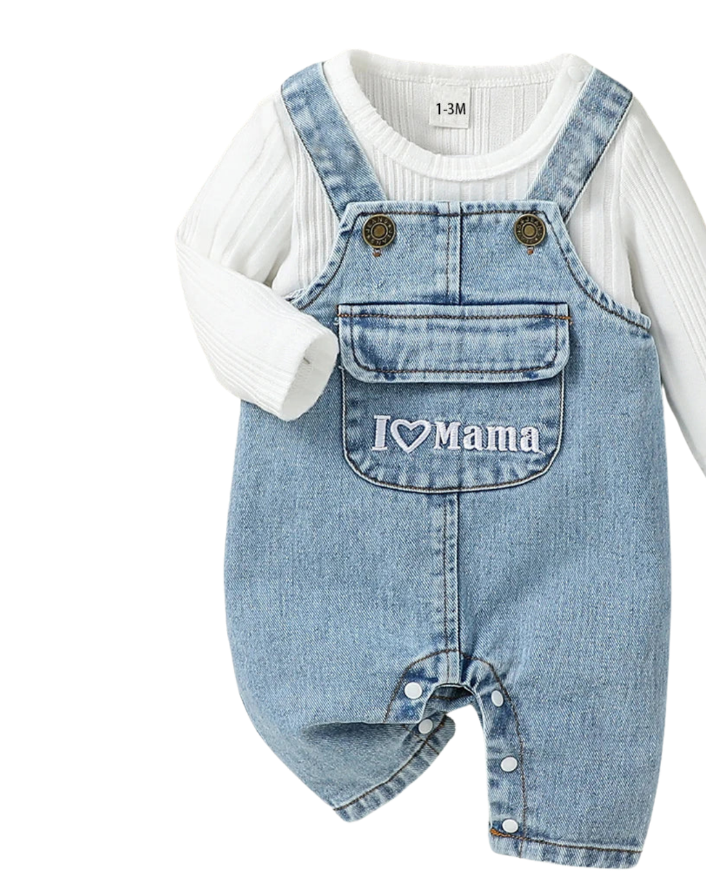 Conjunto 2 Peças Bebê Body + Camiseta Estampa Letras | 0–9 Meses