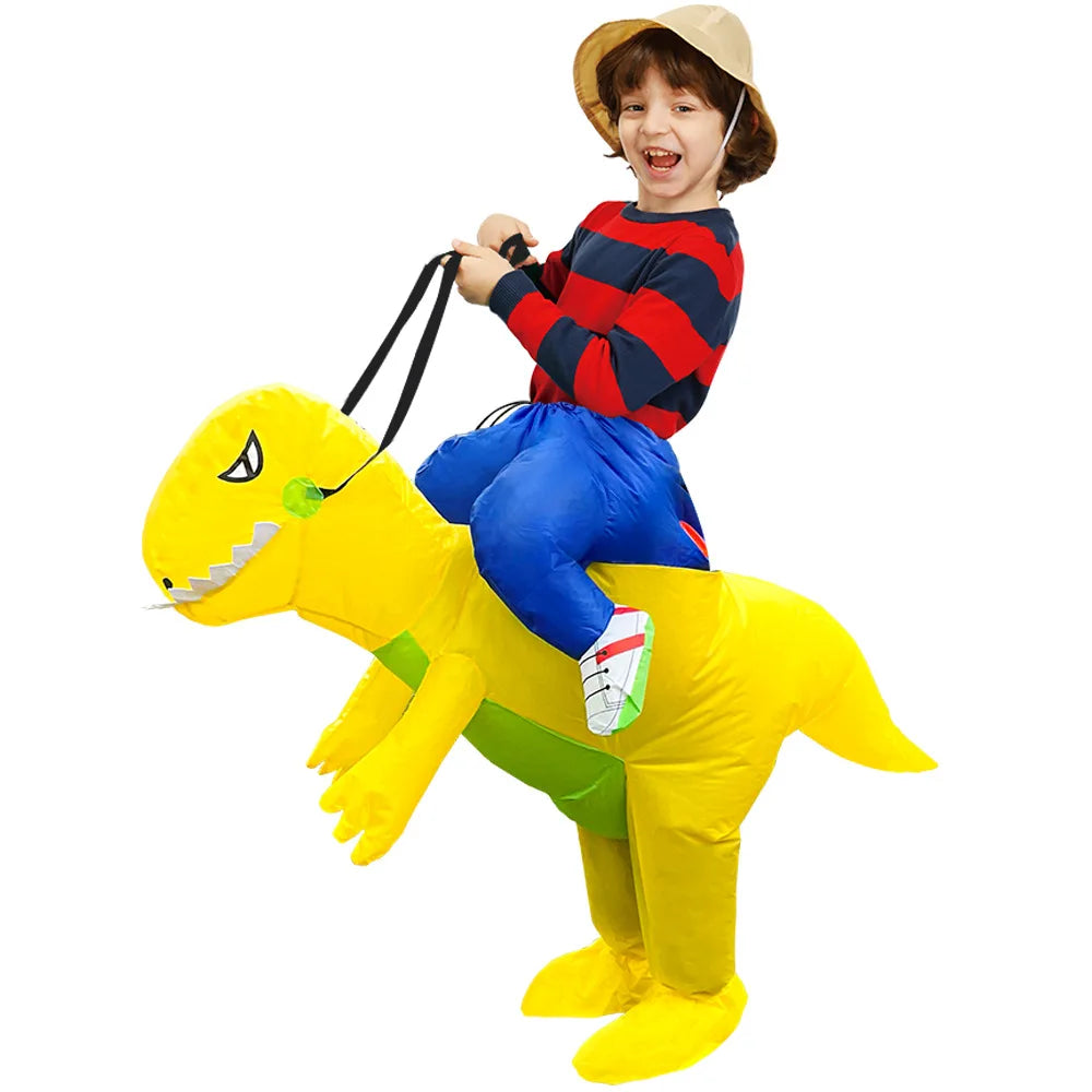 Fantasia Inflável Halloween | Dinossauro, Coelho e Unicórnio Adulto e Infantil