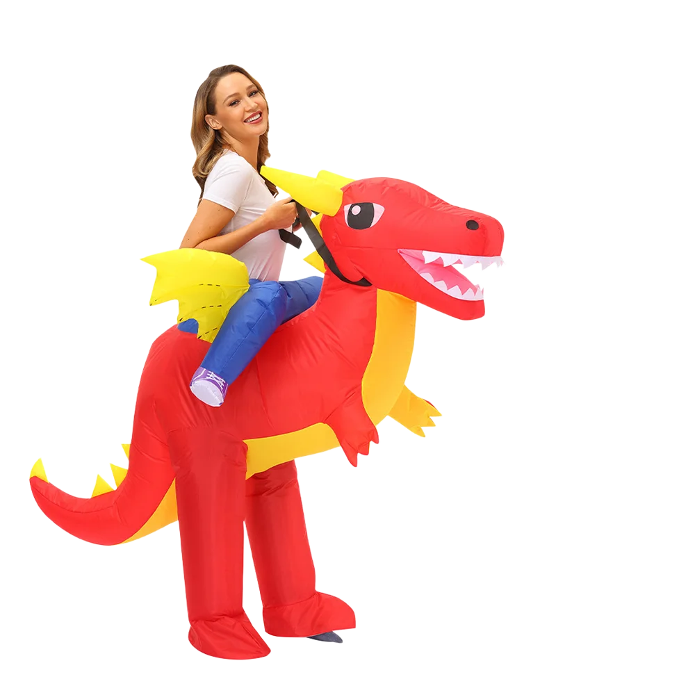 Fantasia Inflável Halloween | Dinossauro, Coelho e Unicórnio Adulto e Infantil
