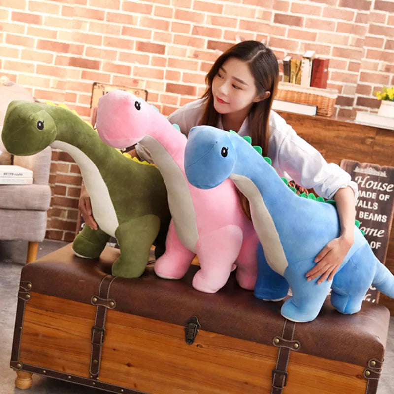 DinoAmigo Gigante™ - Pelúcia Dinossauro Pescoço Longo 50/80cm