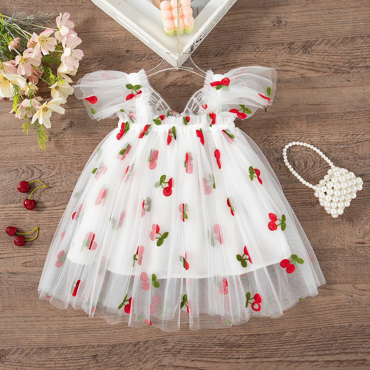 Vestido Floral Tule