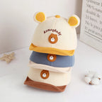 Boné Bebê Urso com Orelhinhas | Baseball Cartoon Animal Cute 6M–3 Anos