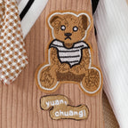 Macacão Bebê Menino Gentleman Teddy Bear | Manga Longa Festa 0–18 Meses