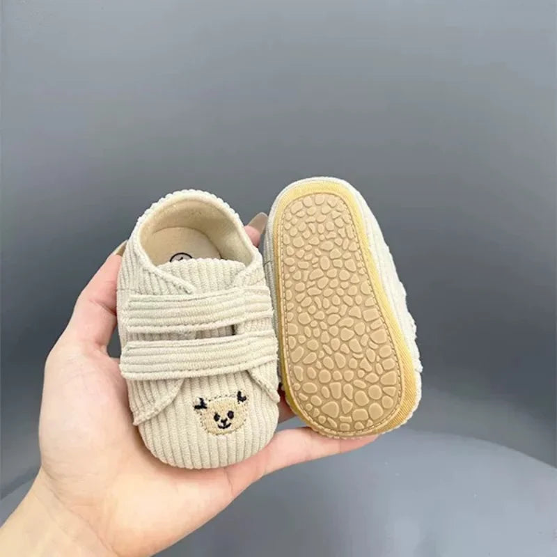 Tênis Bebê Panda Teddy Bear | Esportivo Fashion Primeiros Passos 0–18 Meses