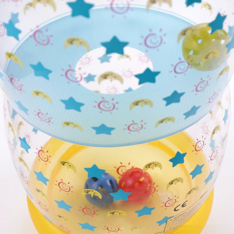 Rolo Inflável Sensorial para Engatinhar | Chocalho Bebê 6–12 Meses