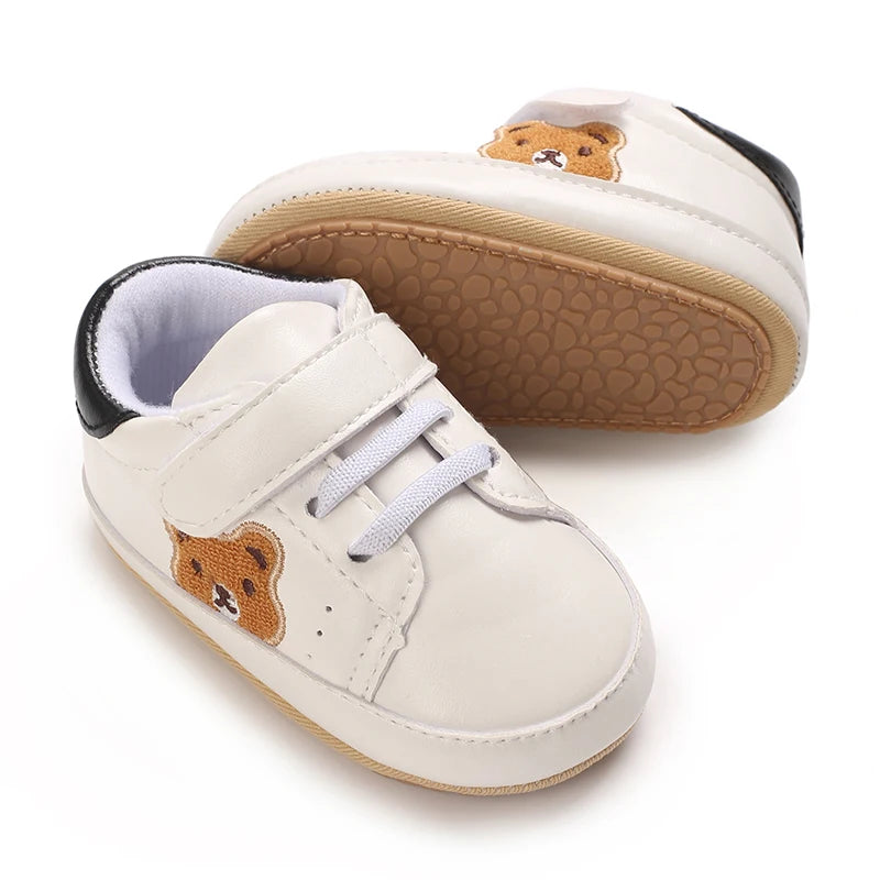 Tênis Bebê Panda Teddy Bear | Esportivo Fashion Primeiros Passos 0–18 Meses