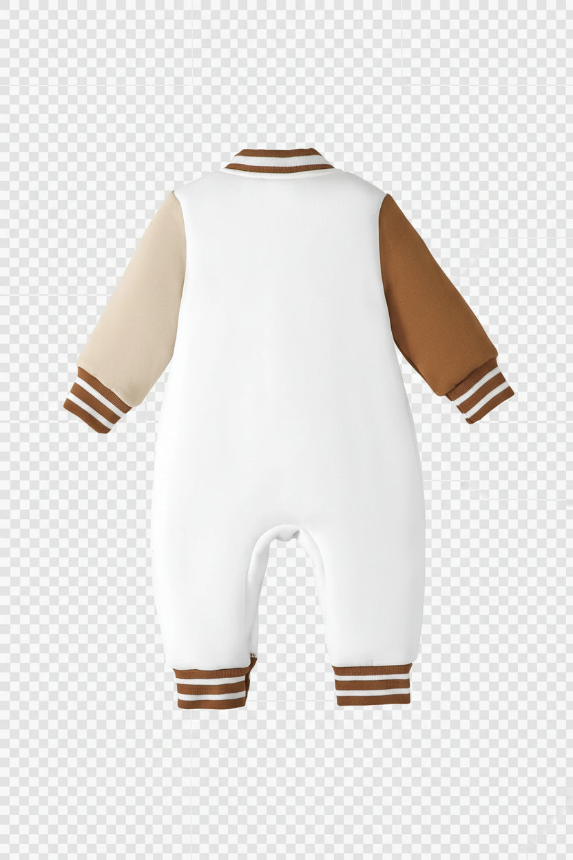 Macacão Bebê Menino Tricô Estampa Urso | Outono e Inverno 0–18 Meses