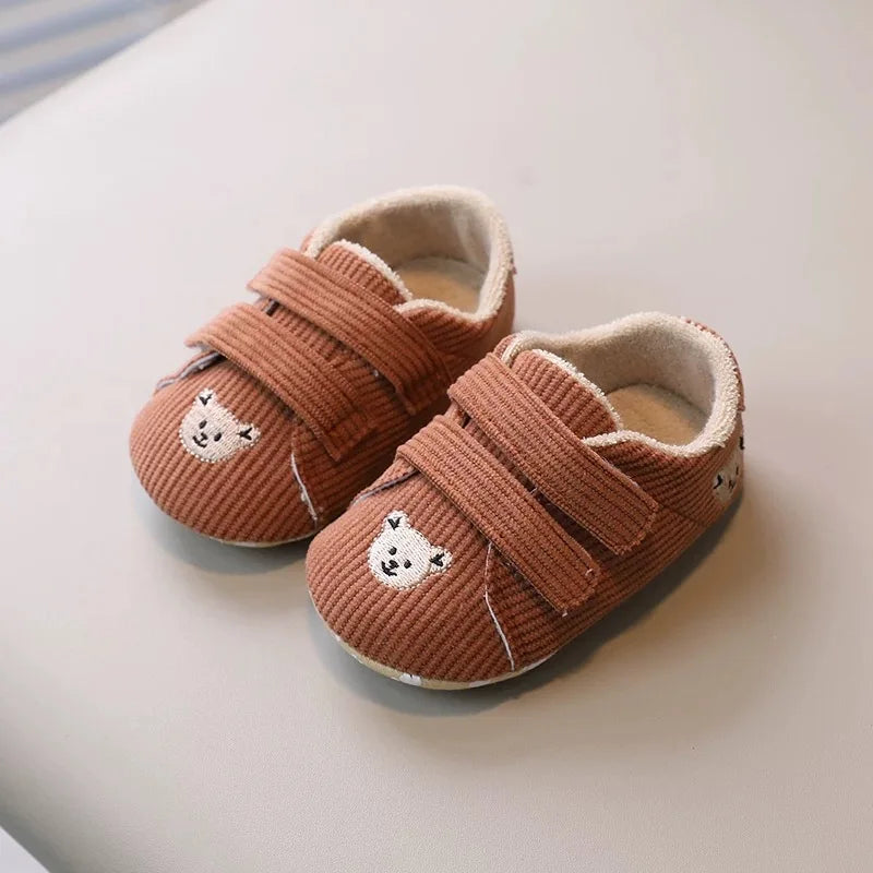 Tênis Bebê Panda Teddy Bear | Esportivo Fashion Primeiros Passos 0–18 Meses