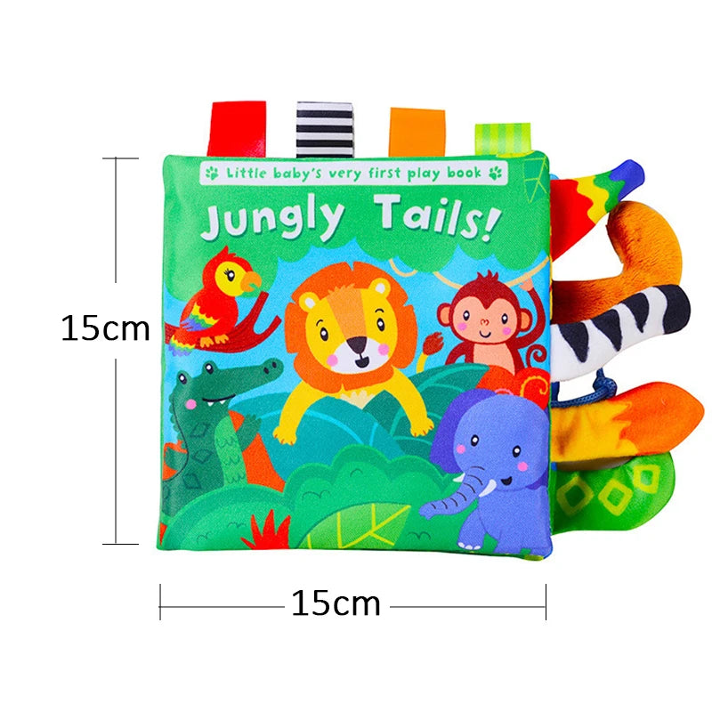 Livro Sensorial Bebê 3D Toque e Sinta | Estimulação Precoce 0–12 Meses
