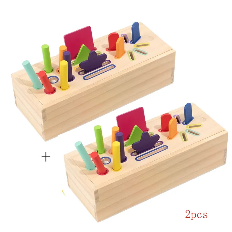 Sólidos Geométricos 3D de Madeira | Montessori Formas e Cores Pré-Escolar