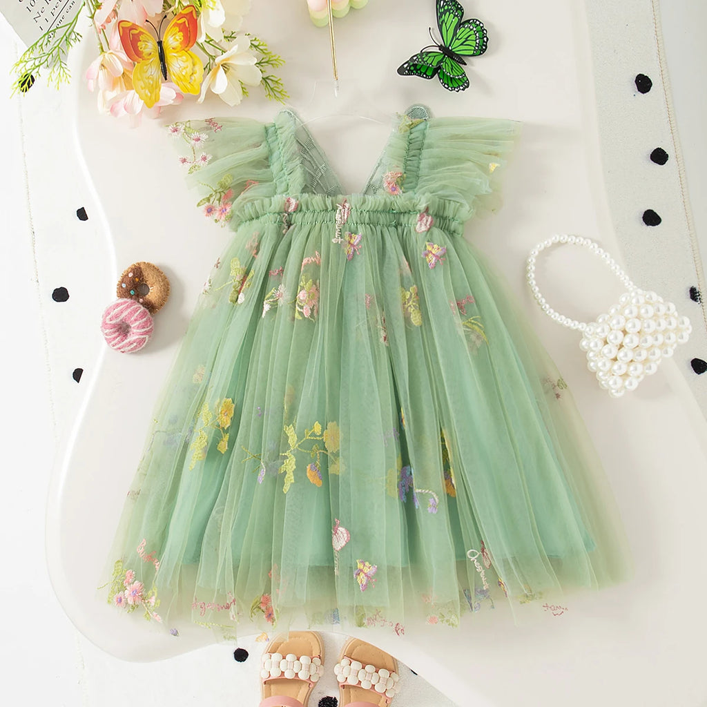 Vestido Floral Tule