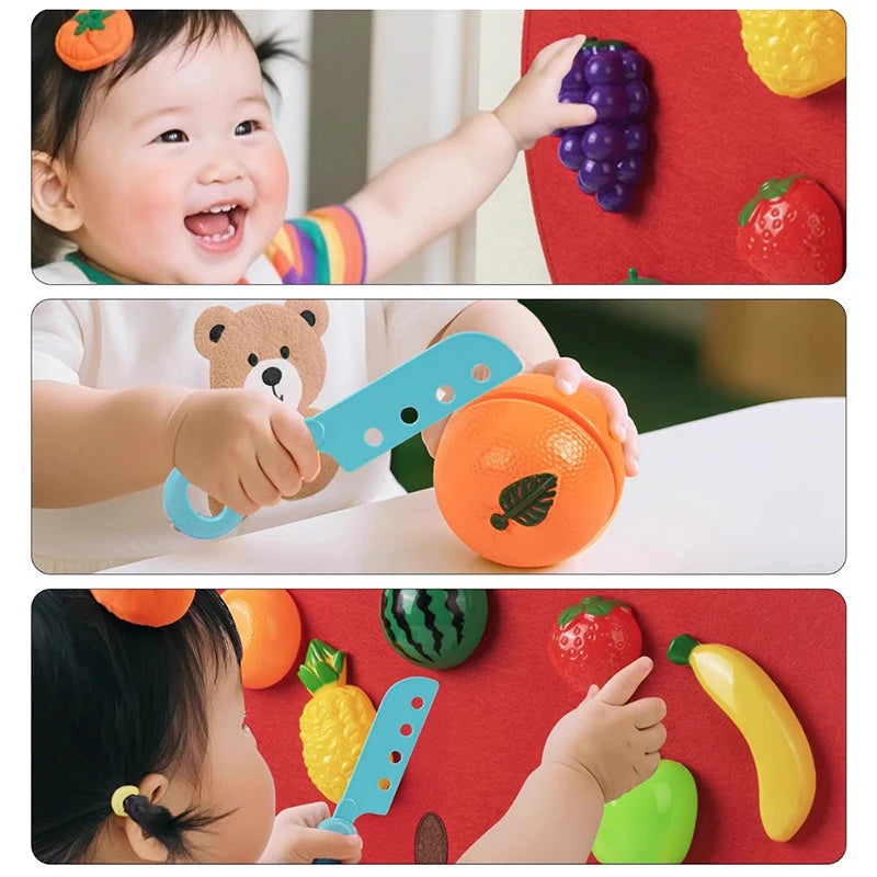 Painel de Feltro Frutas e Verduras | Cozinha Imaginária