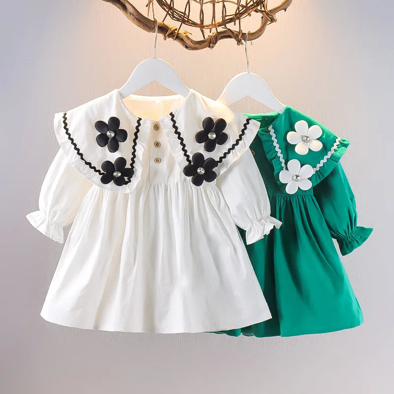 Vestido Floral Coreano