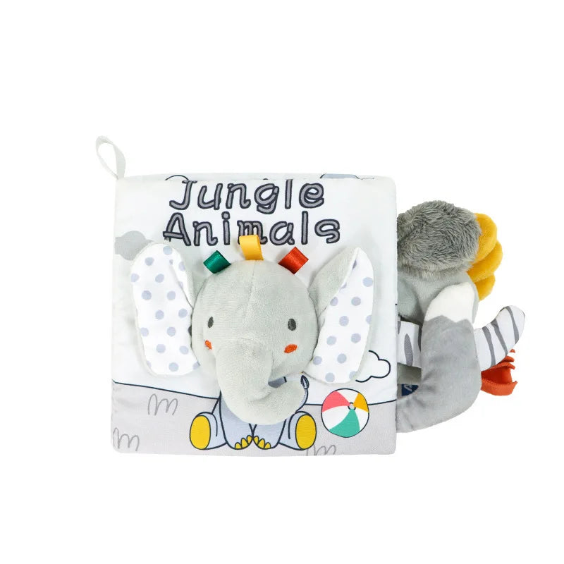 Livro Sensorial Bebê 3D Toque e Sinta | Estimulação Precoce 0–12 Meses