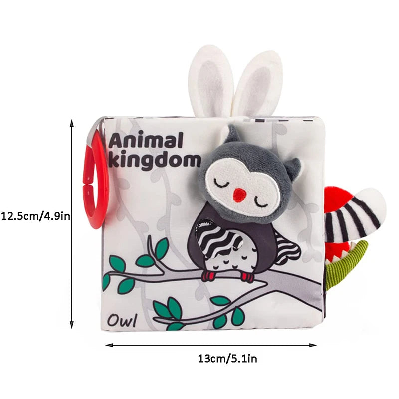 Livro Sensorial Bebê 3D Toque e Sinta | Estimulação Precoce 0–12 Meses
