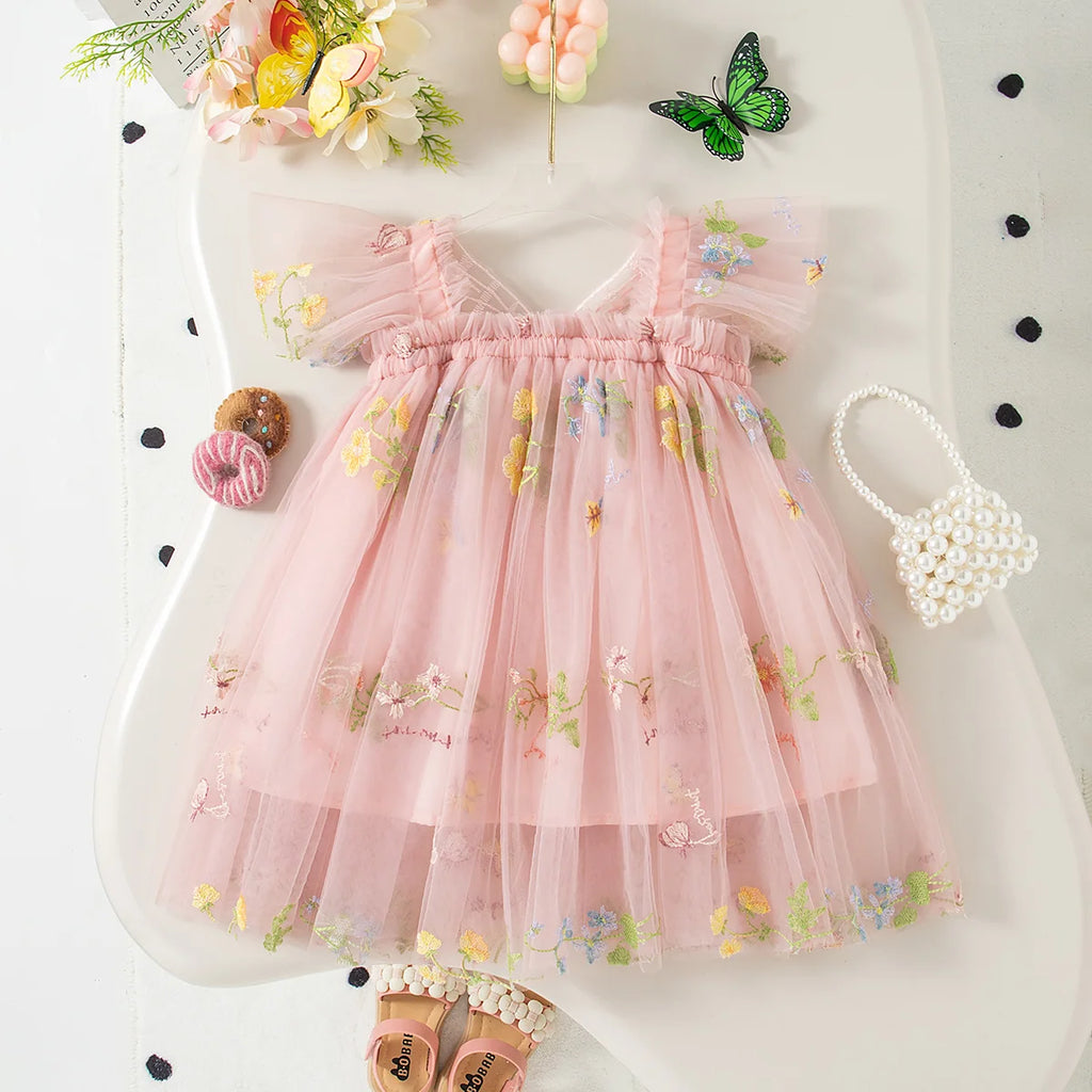 Vestido Floral Tule