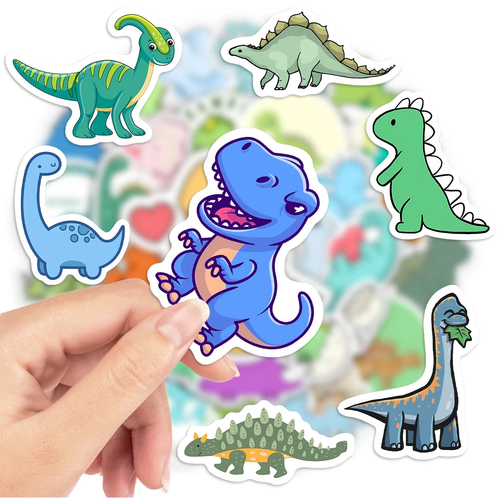 Adesivos Dinossauro | Kit Decorativo para Cadernos e Bagagem