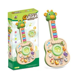 Guitarra Eletrônica Infantil Girafa | Piano com Sons, Luzes e Animais