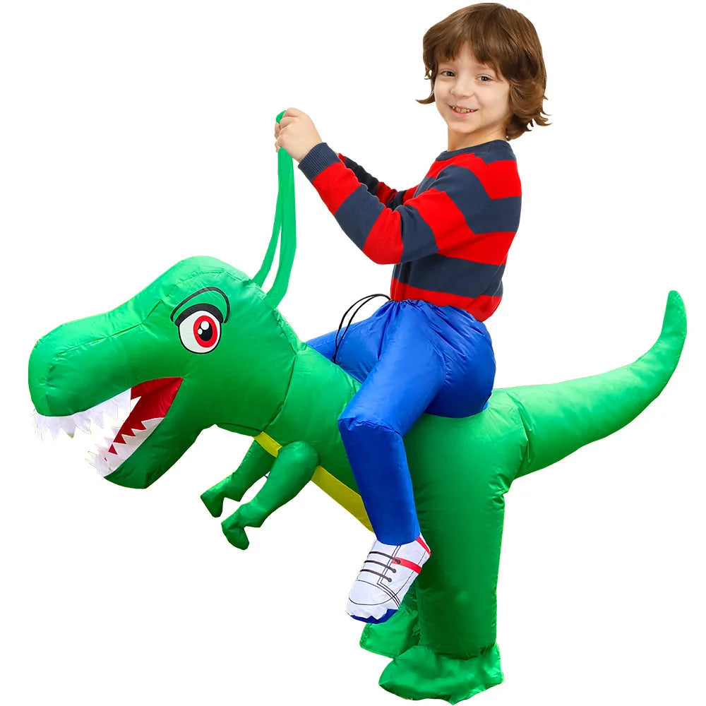 Fantasia Inflável Halloween | Dinossauro, Coelho e Unicórnio Adulto e Infantil