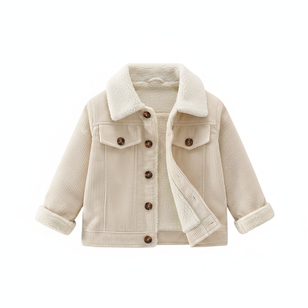 Casaco Infantil Fleece Teddy Bear | Quentinho com Capuz Outono/Inverno 12M–6 Anos