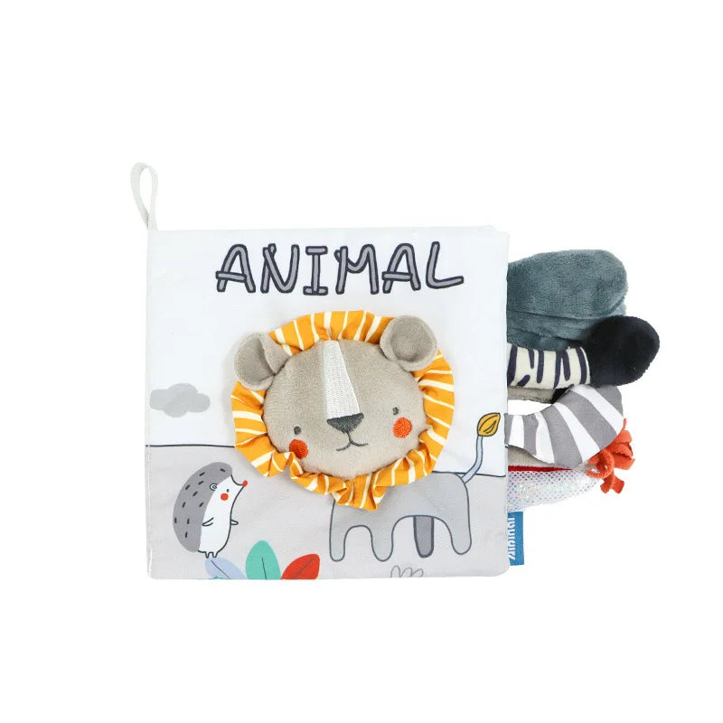 Livro Sensorial Bebê 3D Toque e Sinta | Estimulação Precoce 0–12 Meses