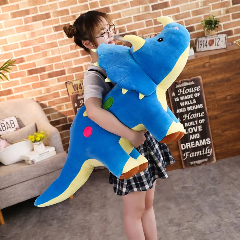 Dino Gigante™ - Pelúcia Triceratops & Estegossauro