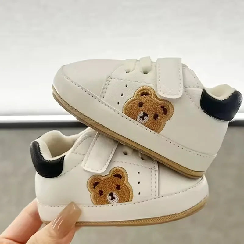 Tênis Bebê Panda Teddy Bear | Esportivo Fashion Primeiros Passos 0–18 Meses