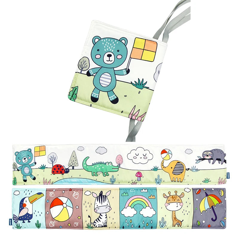 Livro Sensorial Bebê 3D Toque e Sinta | Estimulação Precoce 0–12 Meses