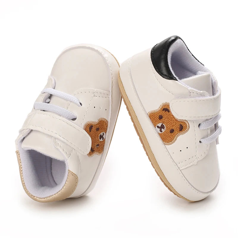 Tênis Bebê Panda Teddy Bear | Esportivo Fashion Primeiros Passos 0–18 Meses
