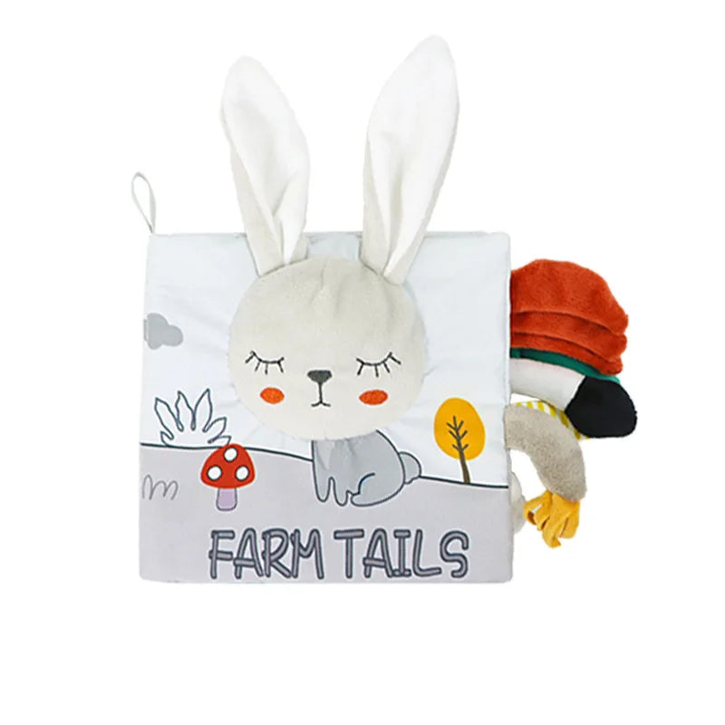 Livro Sensorial Bebê 3D Toque e Sinta | Estimulação Precoce 0–12 Meses