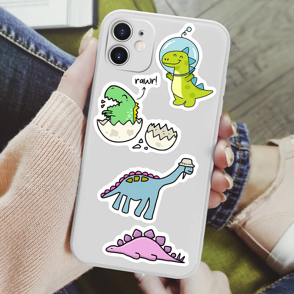 Adesivos Dinossauro | Kit Decorativo para Cadernos e Bagagem