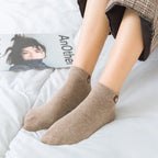 Kit 10 Pares Meias Femininas Teddy Bear | Cano Baixo Estampa Urso