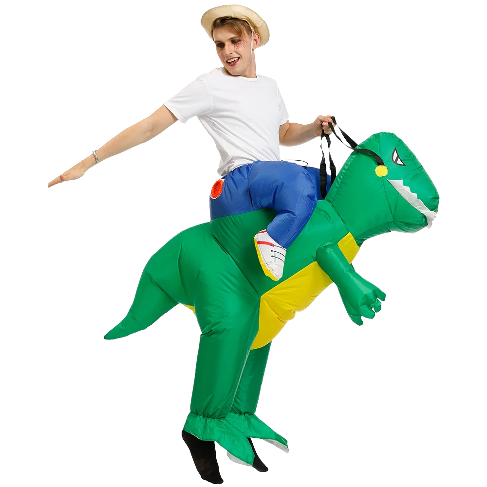 Fantasia Inflável Halloween | Dinossauro, Coelho e Unicórnio Adulto e Infantil