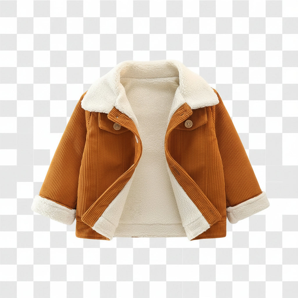 Casaco Infantil Fleece Teddy Bear | Quentinho com Capuz Outono/Inverno 12M–6 Anos