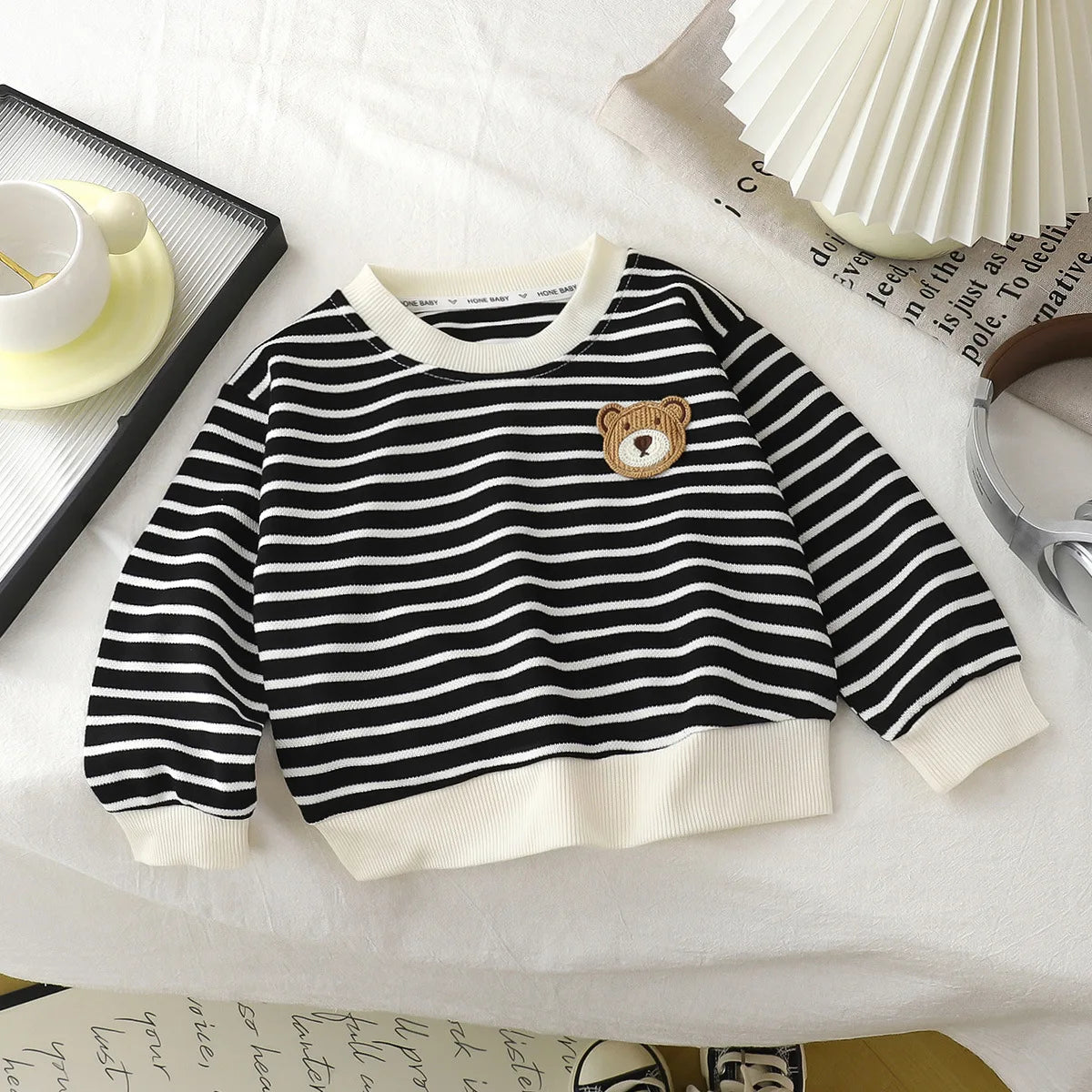Moletom Bebê Unissex Teddy Bear | Blusa Manga Longa Elástica 6M–8 Anos