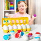 Puzzle Montessori de Encaixe Ovos | Formas e Dinossauros 1–4 Anos