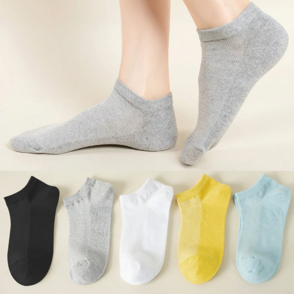 Kit 10 Pares Meias Femininas Teddy Bear | Cano Baixo Estampa Urso