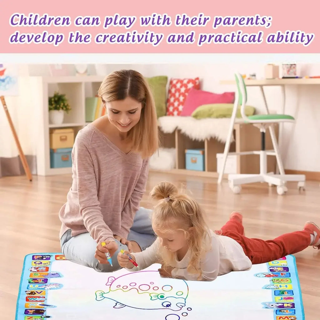 Tapete Mágico de Pintura com Água | Montessori Reutilizável Sem Sujeira