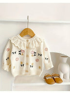 Cardigan Tricô Infantil Menina | Manga Longa 1–8 Anos