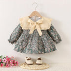 Vestido Floral Manga Longa