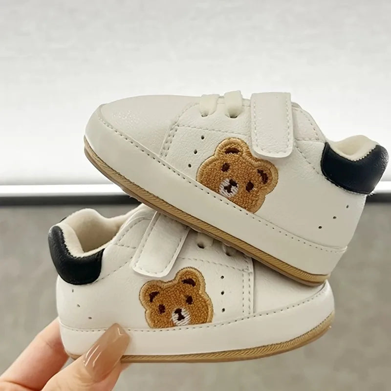 Tênis Bebê Panda Teddy Bear | Esportivo Fashion Primeiros Passos 0–18 Meses