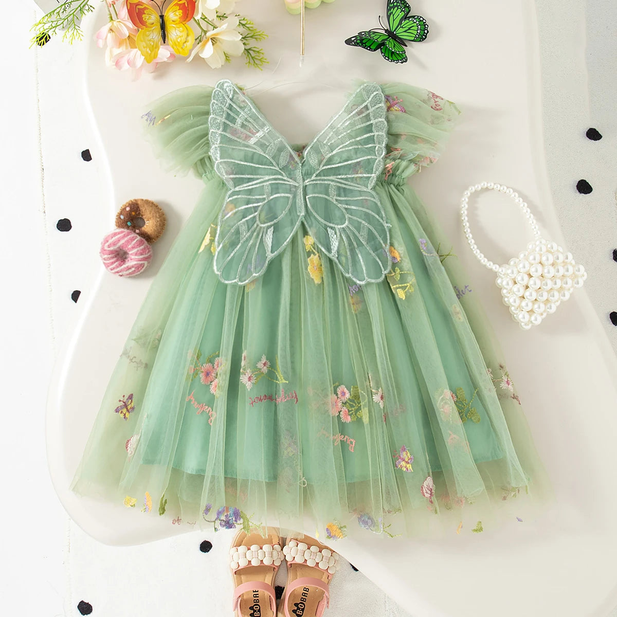 Vestido Tule Bordado