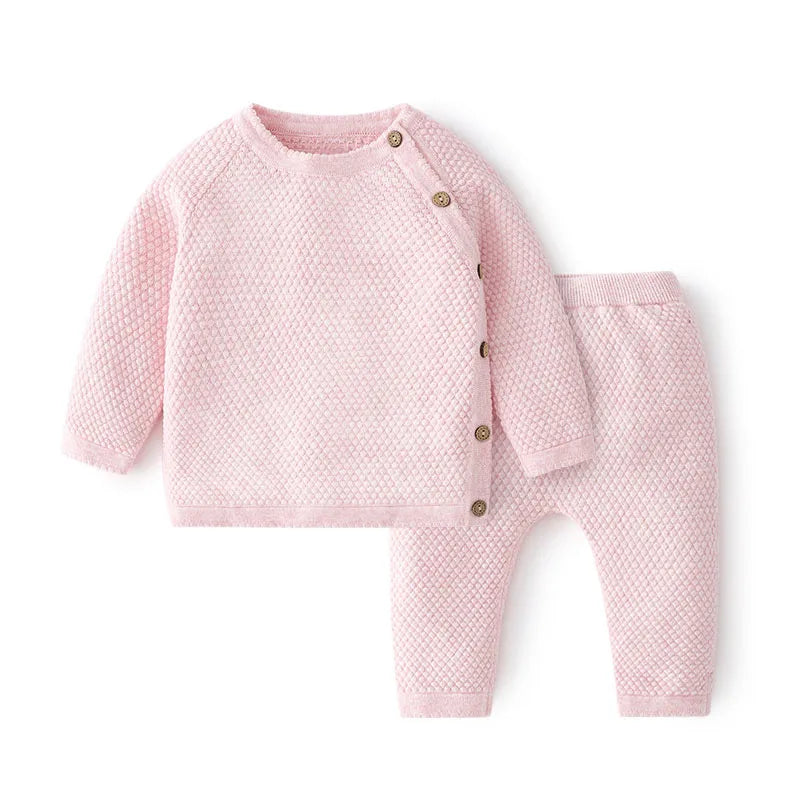 Conjunto Suéter Tricô Bebê | Menino e Menina 0–3 Anos