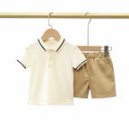 Conjunto 2 Peças Infantil Teddy Bear | Camiseta + Shorts Verão Algodão 1–5 Anos