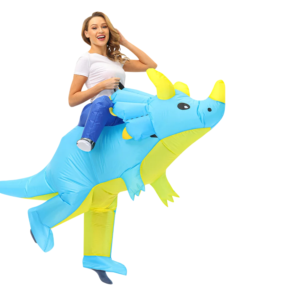 Fantasia Inflável Halloween | Dinossauro, Coelho e Unicórnio Adulto e Infantil