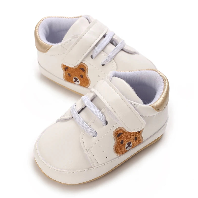 Tênis Bebê Panda Teddy Bear | Esportivo Fashion Primeiros Passos 0–18 Meses