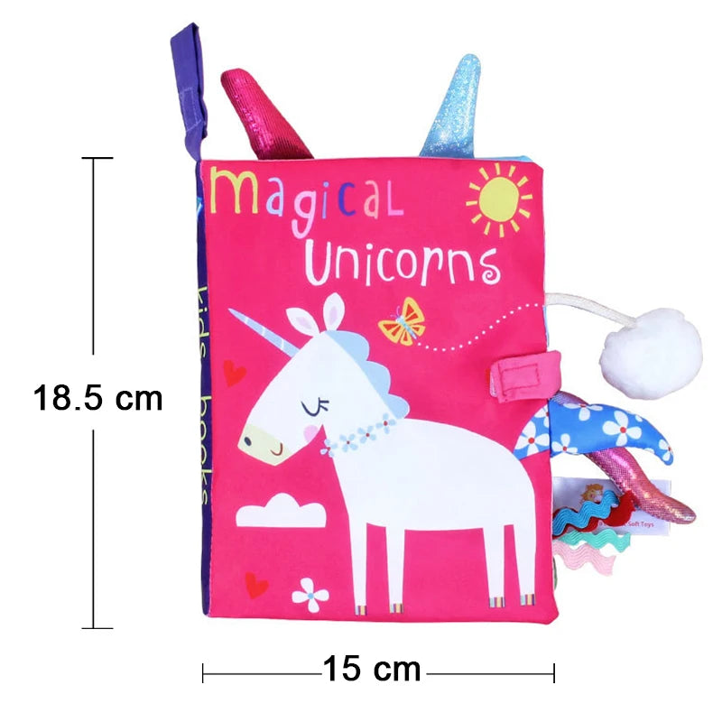 Livro Sensorial Bebê 3D Toque e Sinta | Estimulação Precoce 0–12 Meses